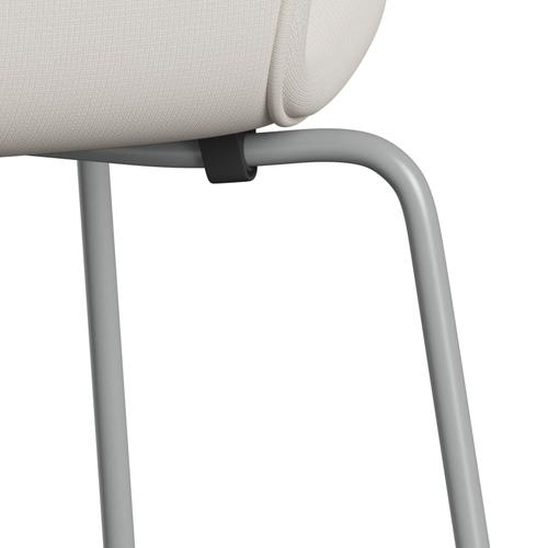 [product_category]-Fritz Hansen 3107 Chair Full Upholstery, Nine Grey/Fame White-Fritz Hansen-3107FU-F60005-DRNIGR-FRI-7