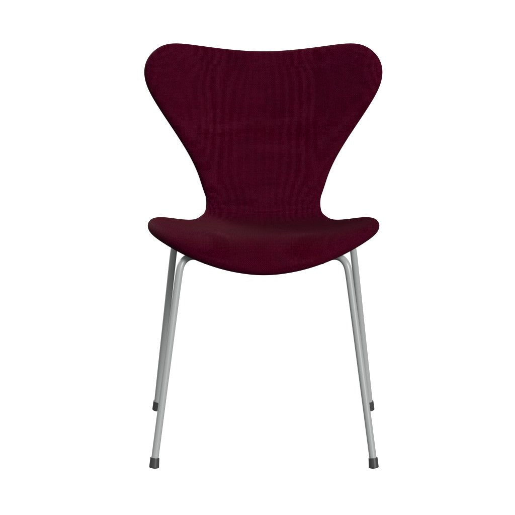 Fritz Hansen 3107 chaise complète complète, neuf gris / hallingdal rose foncé