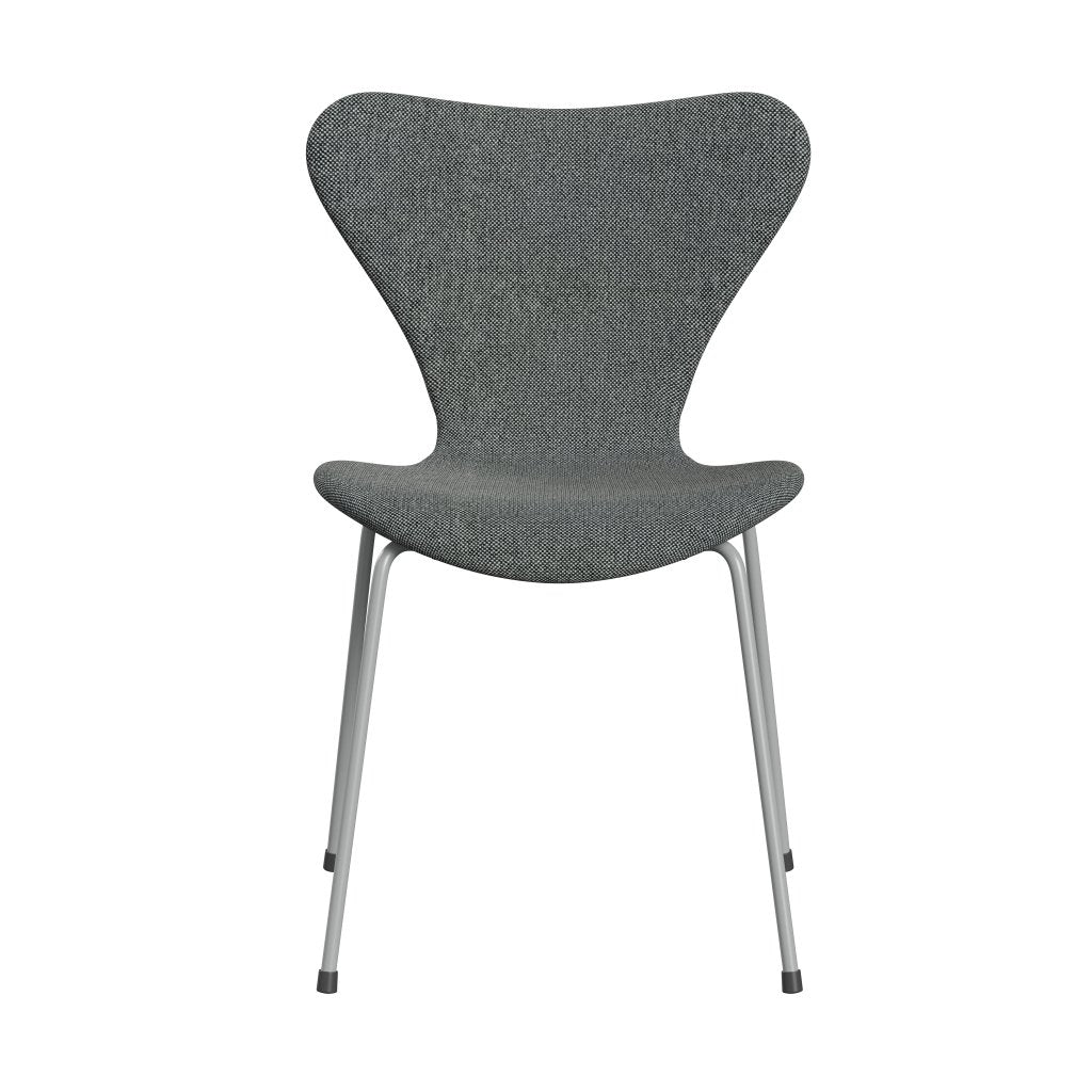 Fritz Hansen 3107 sedia piena tappezzeria, nove grigio/Hallingdal bianco/marrone