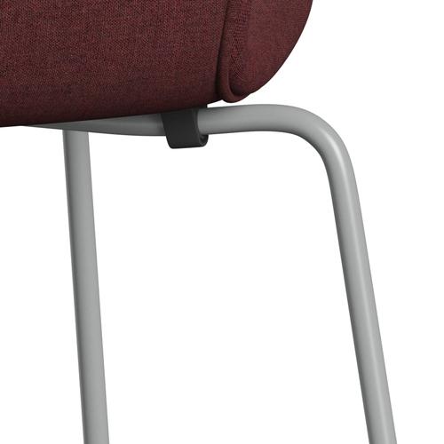 [product_category]-Fritz Hansen 3107 Chair Full Upholstery, Nine Grey/Remix Wine Red-Fritz Hansen-3107FU-REM662-DRNIGR-FRI-7