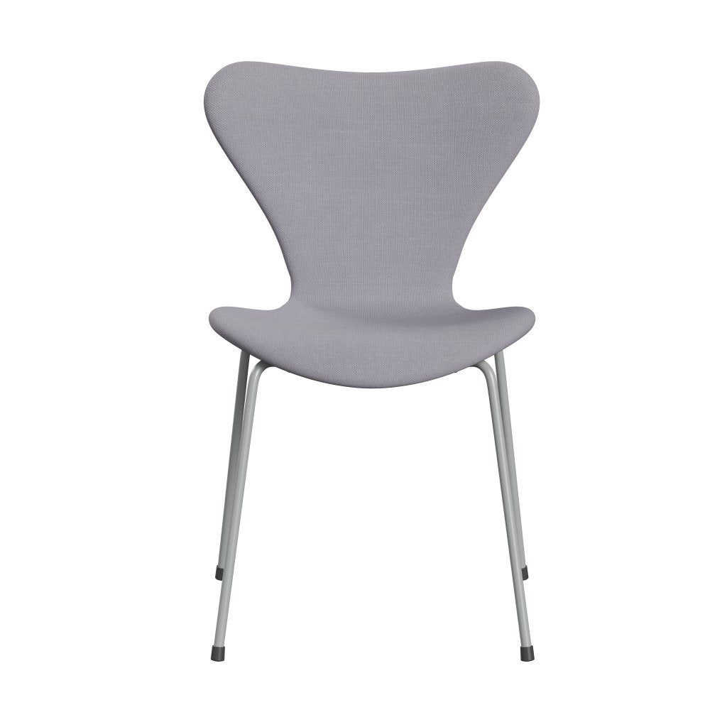 Fritz Hansen 3107 sedia piena tappezzeria, nove luce grigia di siber grigio/in acciaio