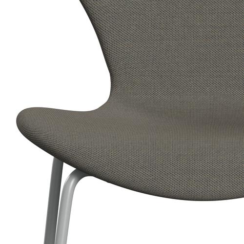 [product_category]-Fritz Hansen 3107 Chair Full Upholstery, Nine Grey/Steelcut Trio Light Brown-Fritz Hansen-3107FU-STR253-DRNIGR-FRI-6