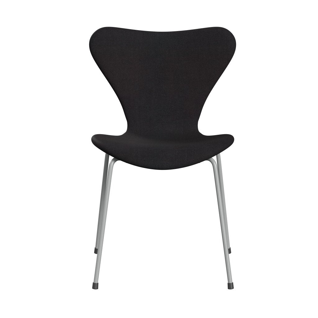 Fritz Hansen 3107 Stol Fuld polstring, ni grå/Sunniva 2 Black (SV683)