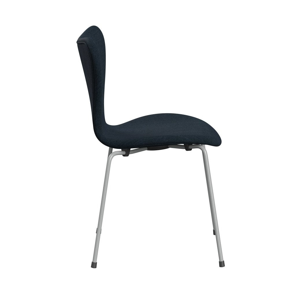 [product_category]-Fritz Hansen 3107 Chair Full Upholstery, Nine Grey/Sunniva 2 Black/Navy-Fritz Hansen-3107FU-SV783-DRNIGR-FRI-3