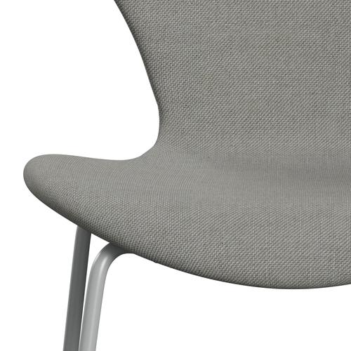 [product_category]-Fritz Hansen 3107 Chair Full Upholstery, Nine Grey/Sunniva 2 Sand/Light Grey-Fritz Hansen-3107FU-SV153-DRNIGR-FRI-6