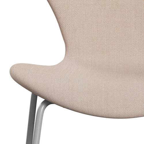 [product_category]-Fritz Hansen 3107 Chair Full Upholstery, Nine Grey/Sunniva 2 Sand/Soft Pink-Fritz Hansen-3107FU-SV236-DRNIGR-FRI-6