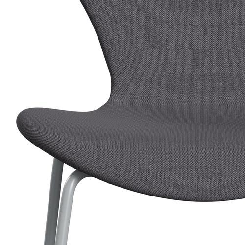 [product_category]-Fritz Hansen 3107 Chair Full Upholstery, Silver Grey/Capture Dark Grey-Fritz Hansen-3107FU-CP4601-SIGREY-FRI-6