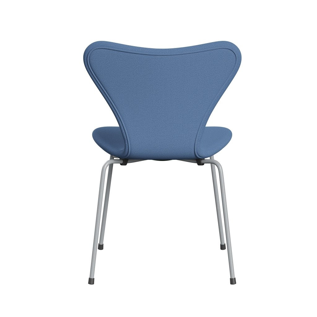 [product_category]-Fritz Hansen 3107 Chair Full Upholstery, Silver Grey/Capture Instant Blue-Fritz Hansen-3107FU-CP5002-SIGREY-FRI-4