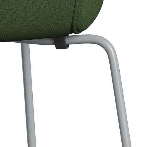 [product_category]-Fritz Hansen 3107 Chair Full Upholstery, Silver Grey/Capture Moss Green-Fritz Hansen-3107FU-CP6501-SIGREY-FRI-7