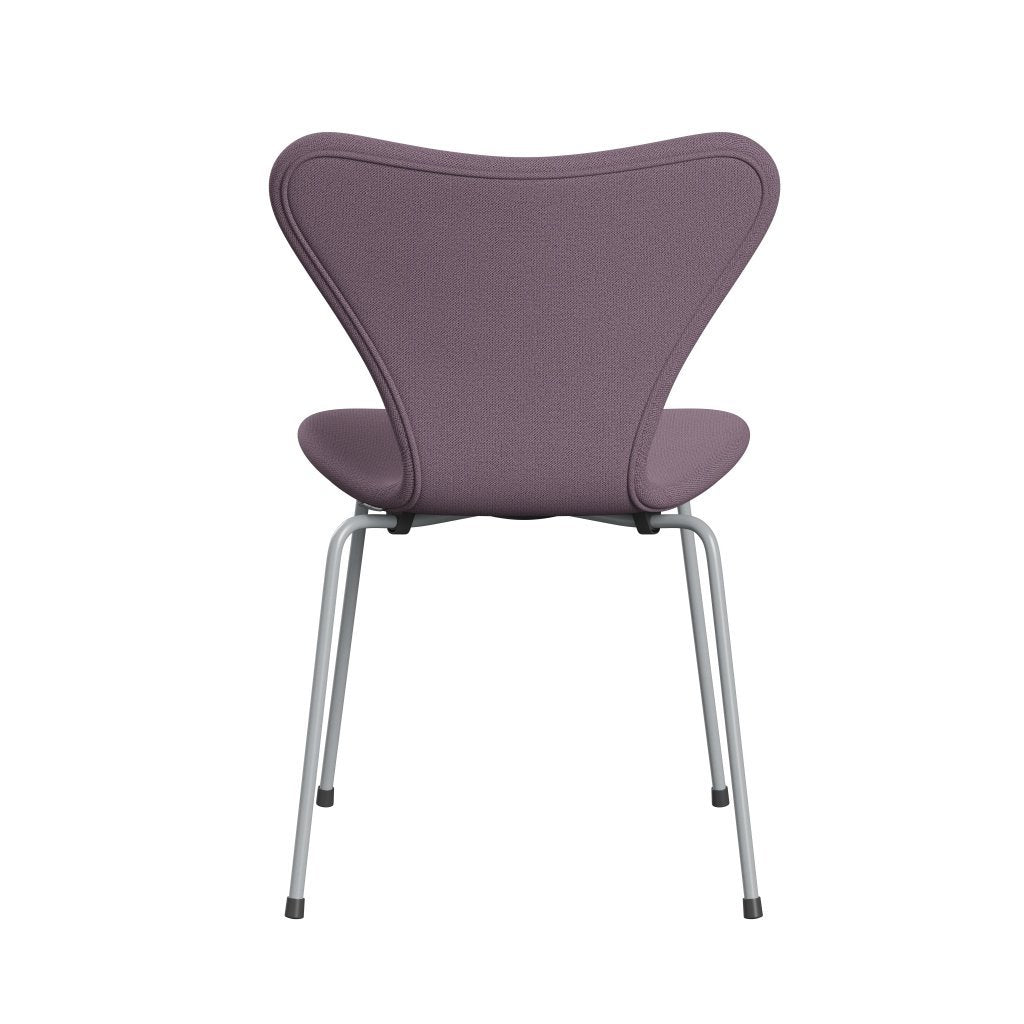 [product_category]-Fritz Hansen 3107 Chair Full Upholstery, Silver Grey/Capture Violet/Brown-Fritz Hansen-3107FU-CP6202-SIGREY-FRI-4