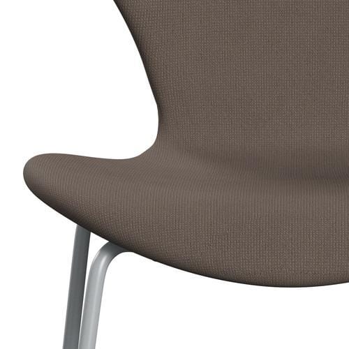 [product_category]-Fritz Hansen 3107 Chair Full Upholstery, Silver Grey/Fame Silver Dark-Fritz Hansen-3107FU-F61135-SIGREY-FRI-6