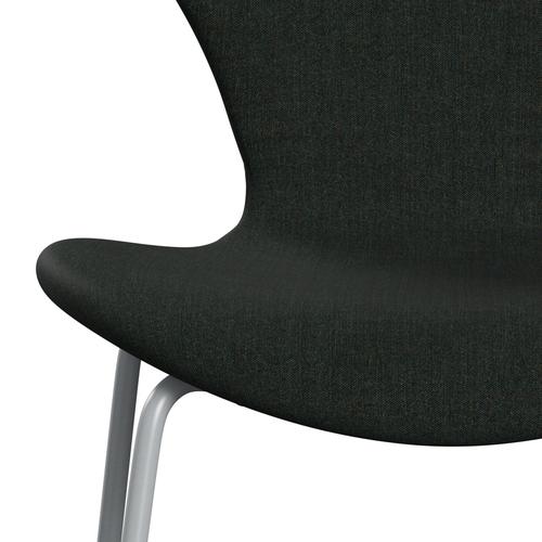 [product_category]-Fritz Hansen 3107 Chair Full Upholstery, Silver Grey/Remix Black (Rem973)-Fritz Hansen-3107FU-REM973-SIGREY-FRI-6