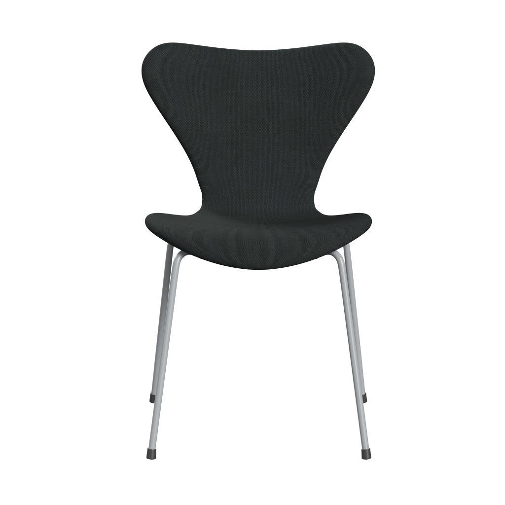 [product_category]-Fritz Hansen 3107 Chair Full Upholstery, Silver Grey/Steelcut Charcoal-Fritz Hansen-3107FU-STI180-SIGREY-FRI-1