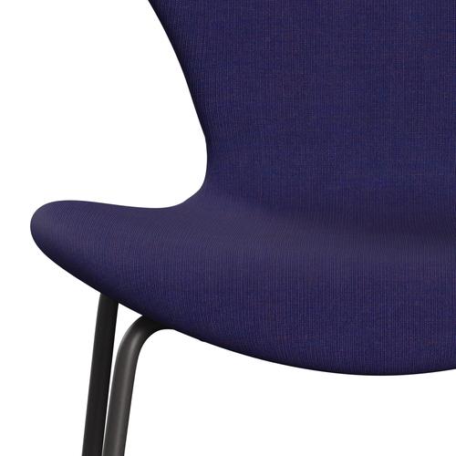 [product_category]-Fritz Hansen 3107 Chair Full Upholstery, Warm Graphite/Canvas Eclectic Blue-Fritz Hansen-3107FU-CA0666-WARGRA-FRI-6