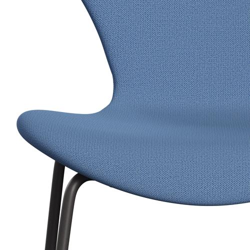 [product_category]-Fritz Hansen 3107 Chair Full Upholstery, Warm Graphite/Capture Instant Blue-Fritz Hansen-3107FU-CP5002-WARGRA-FRI-6