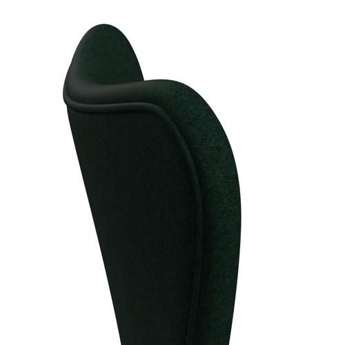 [product_category]-Fritz Hansen 3107 Chair Full Upholstery, Warm Graphite/Divina Melange Dark Green-Fritz Hansen-3107FU-DIM871-WARGRA-FRI-5