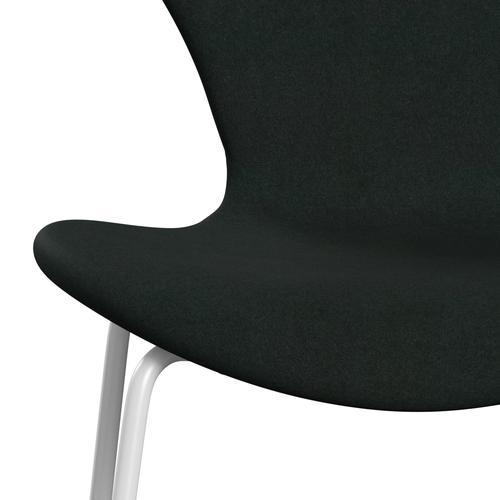 [product_category]-Fritz Hansen 3107 Chair Full Upholstery, White/Divina Charcoal-Fritz Hansen-3107FU-DIV181-DRWH-FRI-6