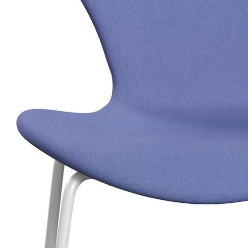 [product_category]-Fritz Hansen 3107 Chair Full Upholstery, White/Divina Pastel Blue-Fritz Hansen-3107FU-DIV676-DRWH-FRI-6