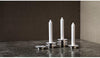 Fritz Hansen Candle Holder, Stainless Steel, Silver Plated