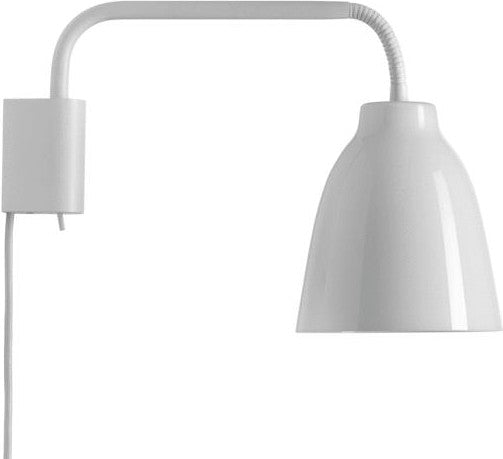 Fritz Hansen Caravaggio läst vägglampa, opalglas