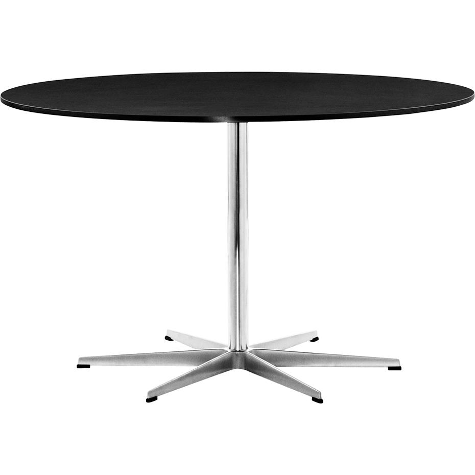 [product_category]-Fritz Hansen Circular Table ø145 Cm, Black Laminate-Fritz Hansen-A826-black-FRI-1