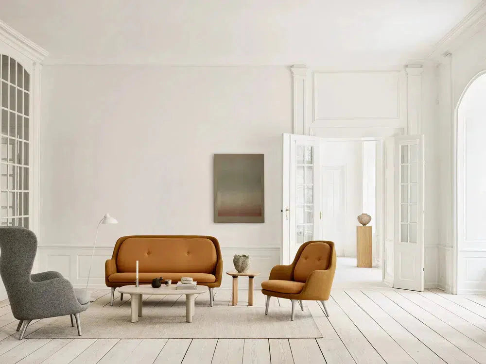 Fritz Hansen Ven JH140MU canapé à 2 places, ocre doré / jaune brûlé