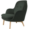 Fritz Hansen Fri Lounge Chair Holz, Balder Dunkelgrün