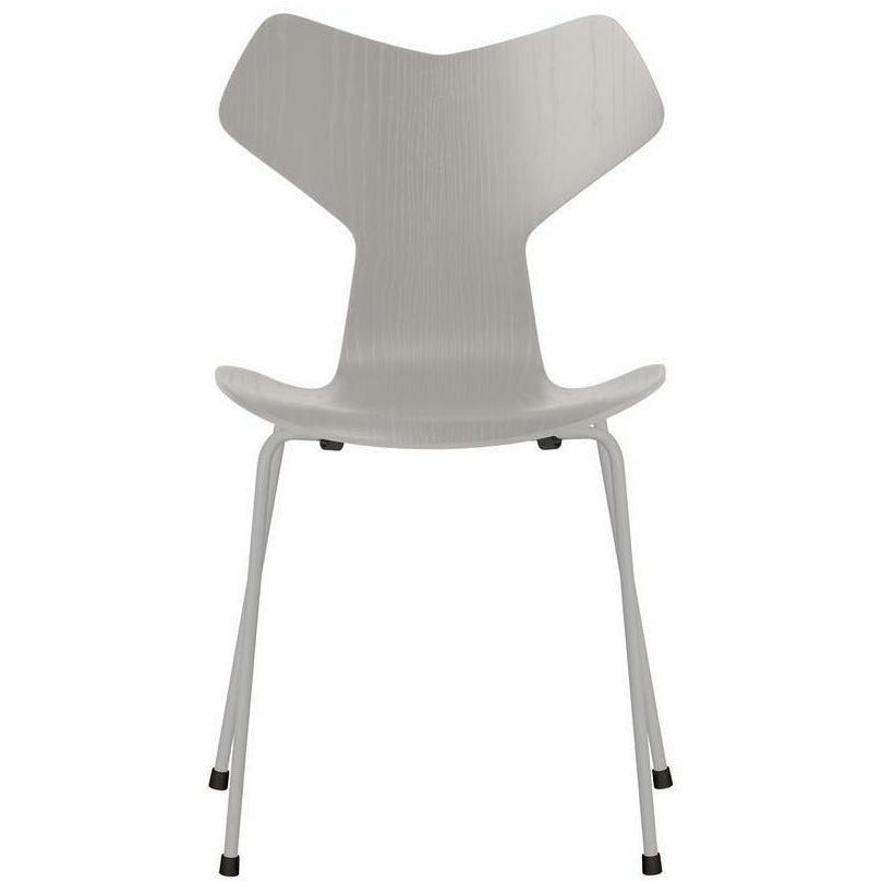 Fritz Hansen Grand Prix silla coloreada ceniza nueve tazón gris, nueve base gris