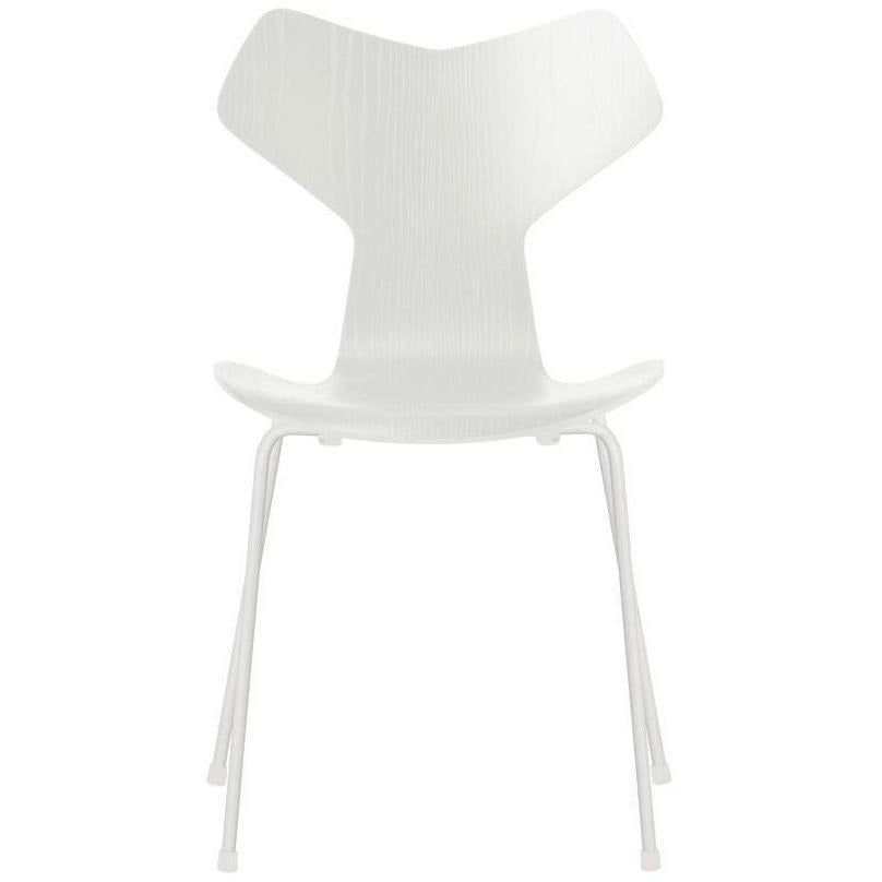 Fritz Hansen Chaise de Grand Prix Shell White Shell, base blanche