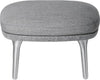 Fritz Hansen JH11 Ro Foottoll Aluminium, Hallingdal Grey / Canvas Grey