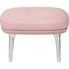 Fritz Hansen JH11 Ro Foottoll Aluminium, Steelcut Pink / Canvas Pink