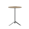 Fritz Hansen KS12 Little Friend Table, gepolijst aluminium/eikenlaminaat