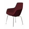 Fritz Hansen Little Giraffe Armchair Chrome Base Fabric Christianshavn, Red Uni