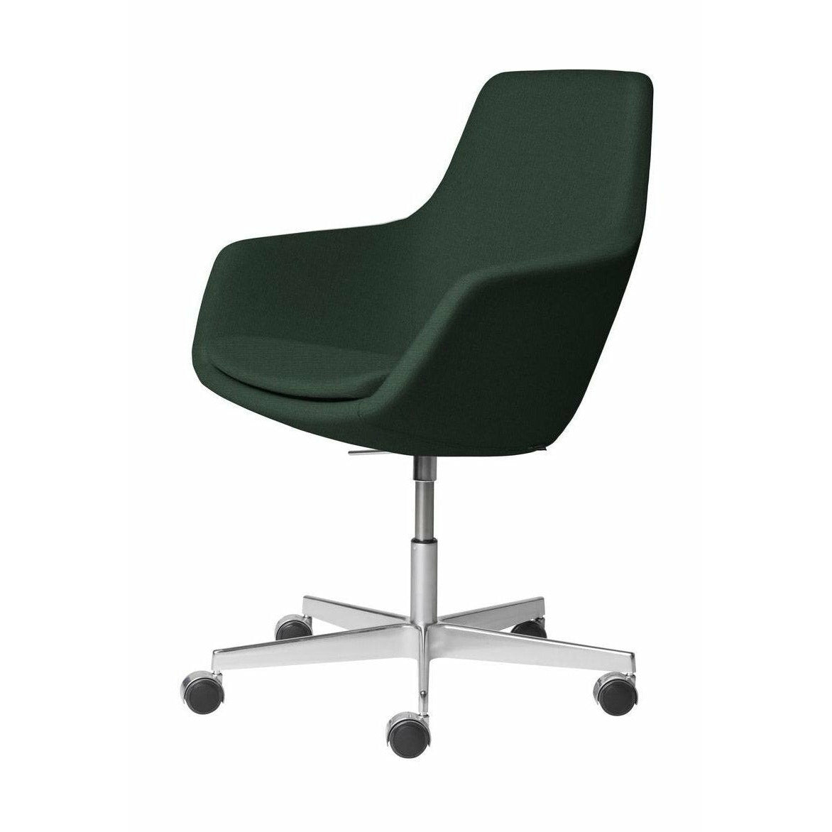 Fritz Hansen Little Giraf Swivel stoel stoffen Fabric Christianshavn, Dark Green Uni