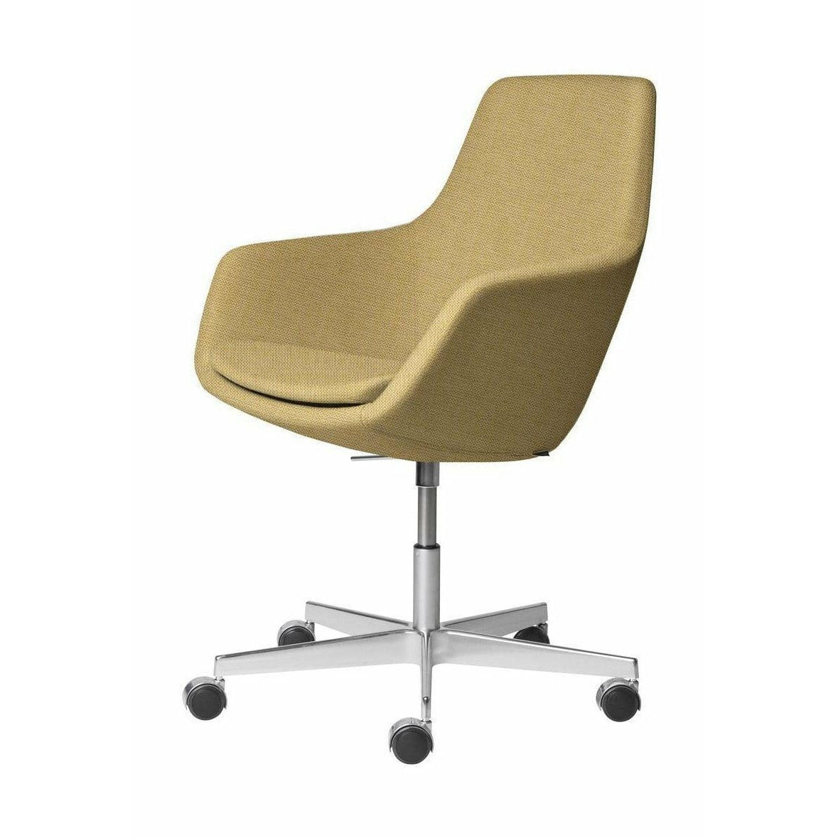 Fritz Hansen Petite girafe pivotant chaise tissu christianshavn, jaune