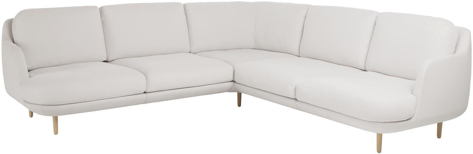 Fritz Hansen Lune Corner Sofa 5 personer, Linara Gray Mist