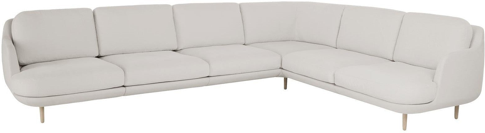 Fritz Hansen Lune Corner Sofa 6 personer, Linara Gray Mist