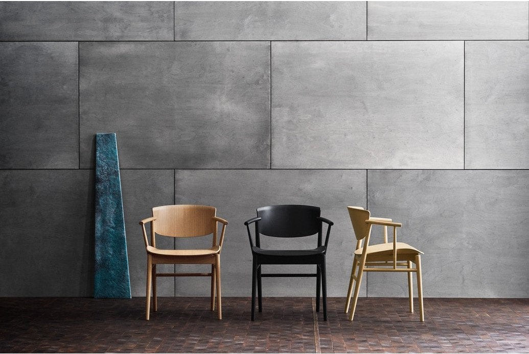 Fritz Hansen N01椅子，实木，黑色漆橡木