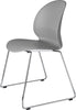 Fritz Hansen N02 Recycle Chair Chromed Steel, grigio