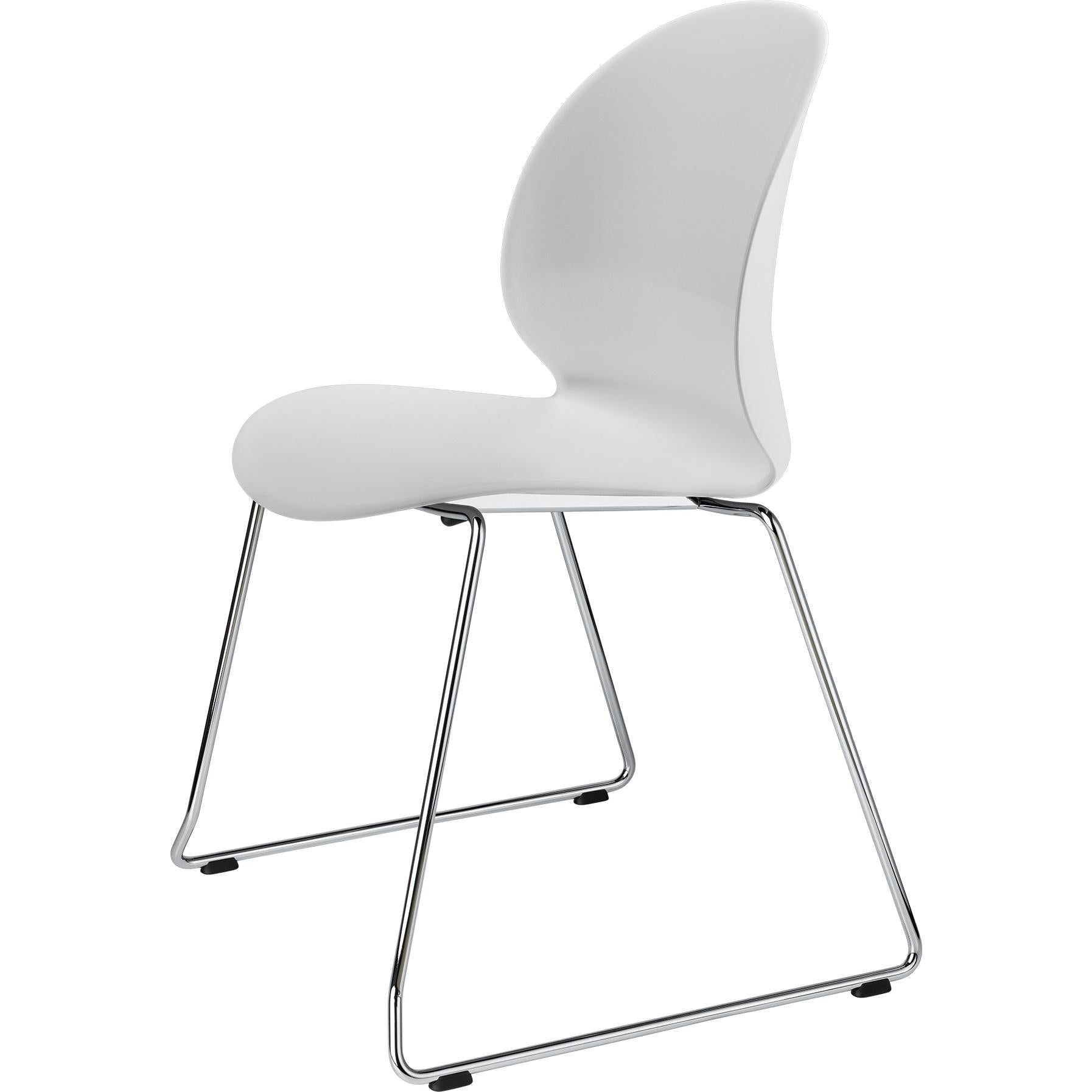 Fritz Hansen N02 Silla de reciclaje de acero cromado, fuera de blanco