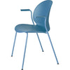 Fritz Hansen Chaise de recyclage N02 avec monochrome monochrome 4 à pattes, bleu clair