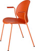 Fritz Hansen N02 Recycle-Stuhl mit Armlehne Monochrom 4-beinig, Orange