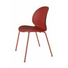 Fritz Hansen N02 Recycler la chaise à manger, rouge foncé / rouge foncé