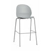 Fritz Hansen N02 Recycler les tabourets à barre haute, gris / gris