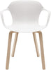 Fritz Hansen Nap Armchair Wood, Milk White