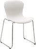 Fritz Hansen Chaise de sieste chrome, lait blanc