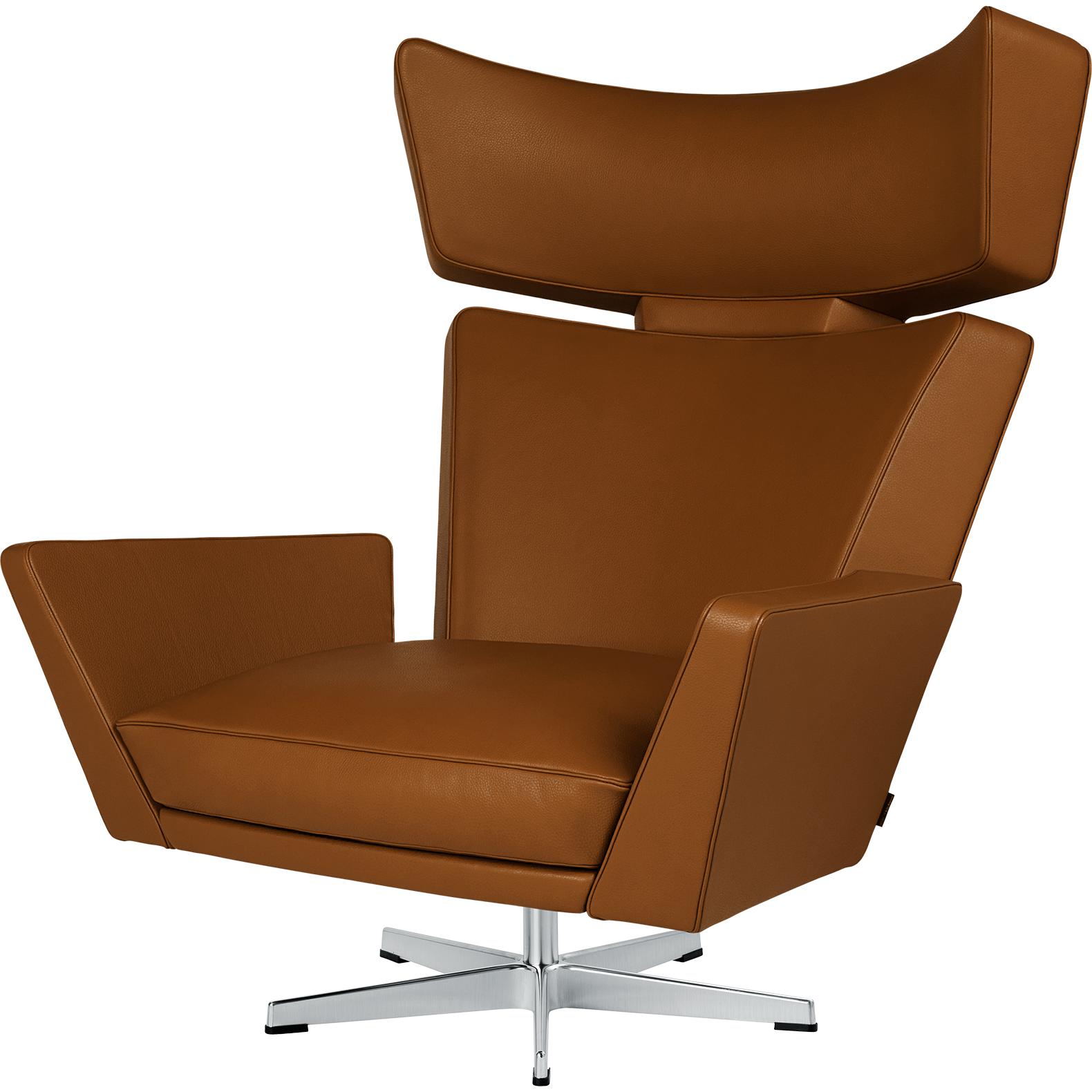 [product_category]-Fritz Hansen Oksen Lounge Chair Aluminium, Classic Walnut-Fritz Hansen-4201-classic walnut-FRI-1