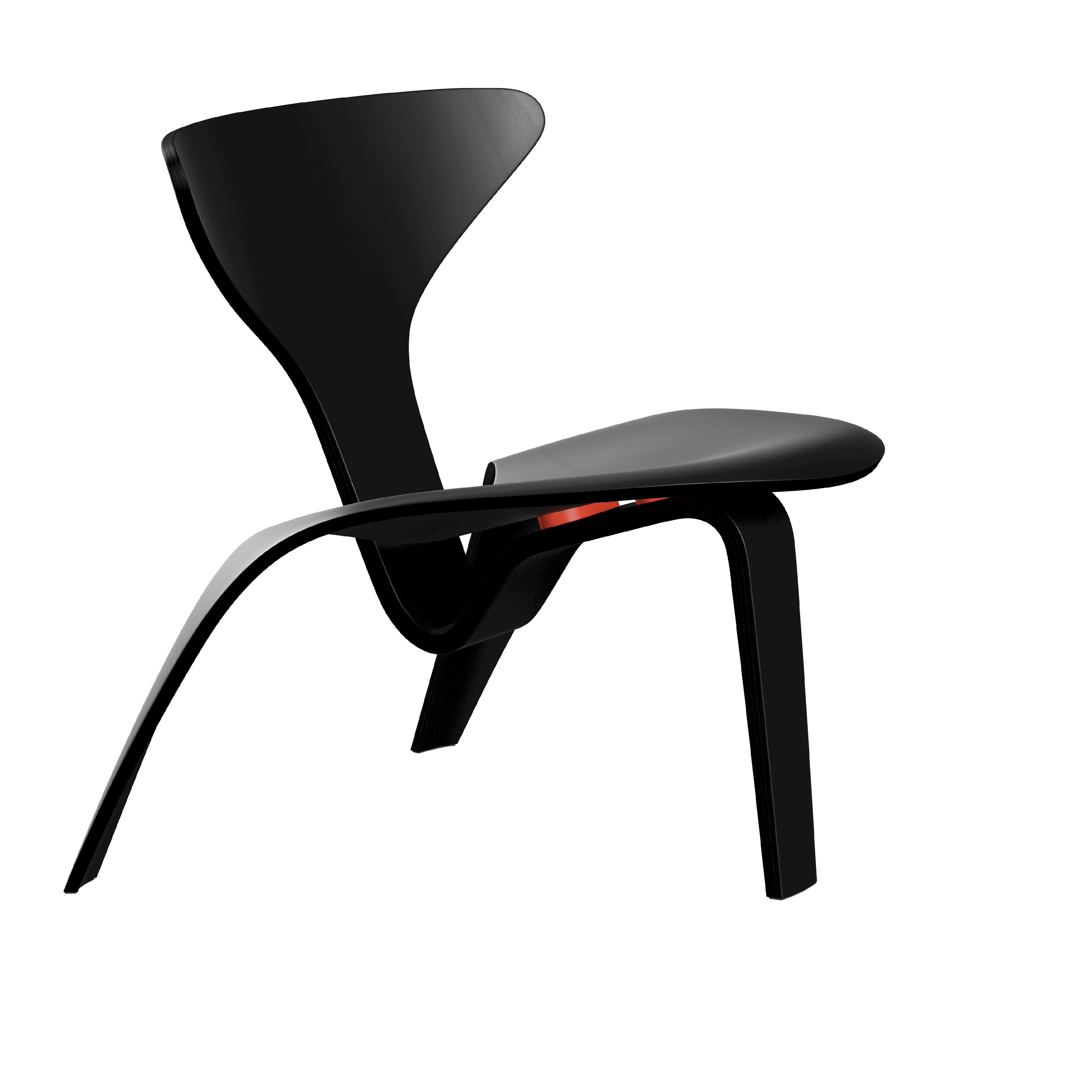 [product_category]-Fritz Hansen Pk0 A Lounge Chair, Black-Fritz Hansen-PK0-A-BlackAsh-FRI-2