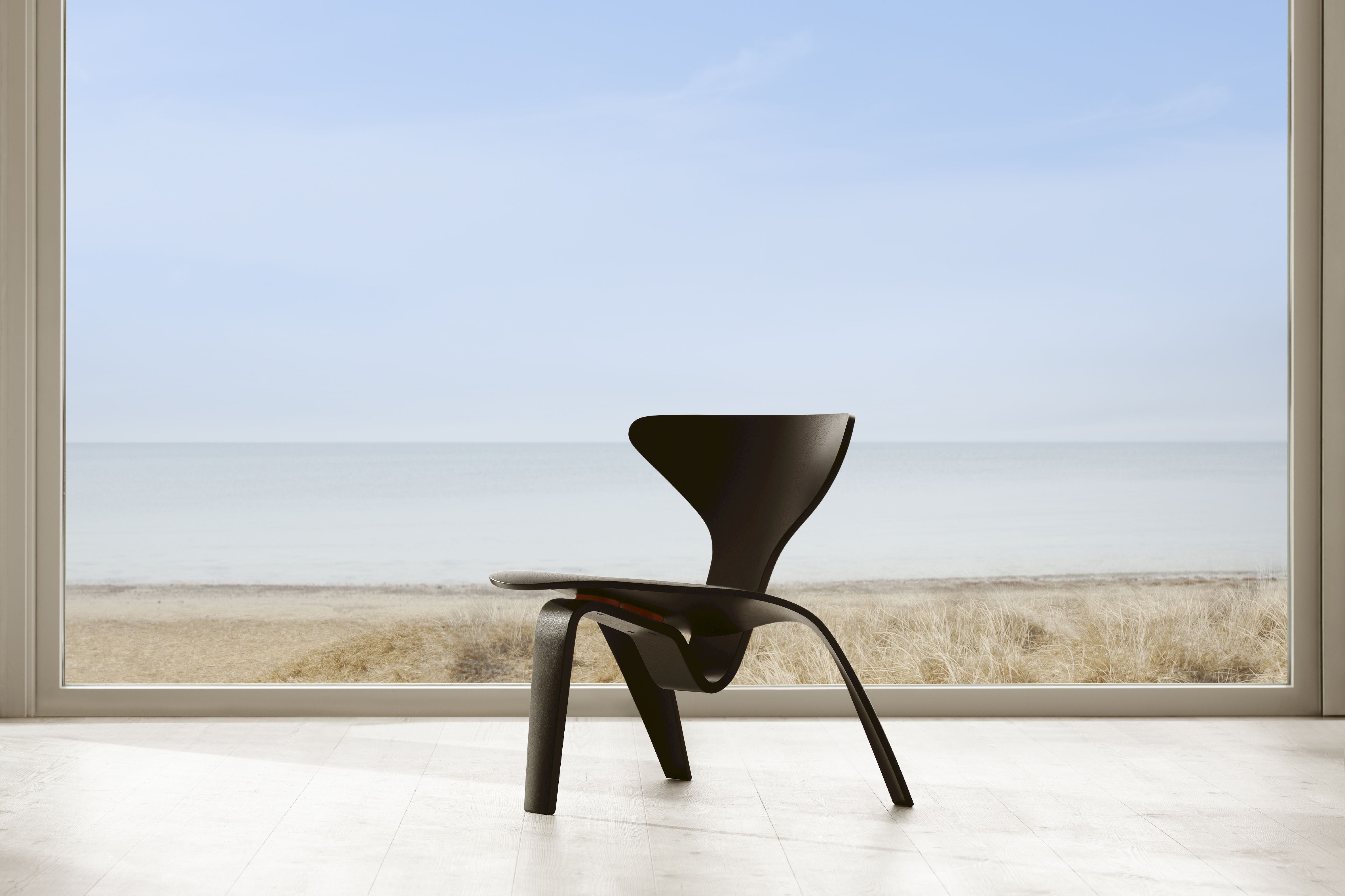 [product_category]-Fritz Hansen Pk0 A Lounge Chair, Black-Fritz Hansen-PK0-A-BlackAsh-FRI-7