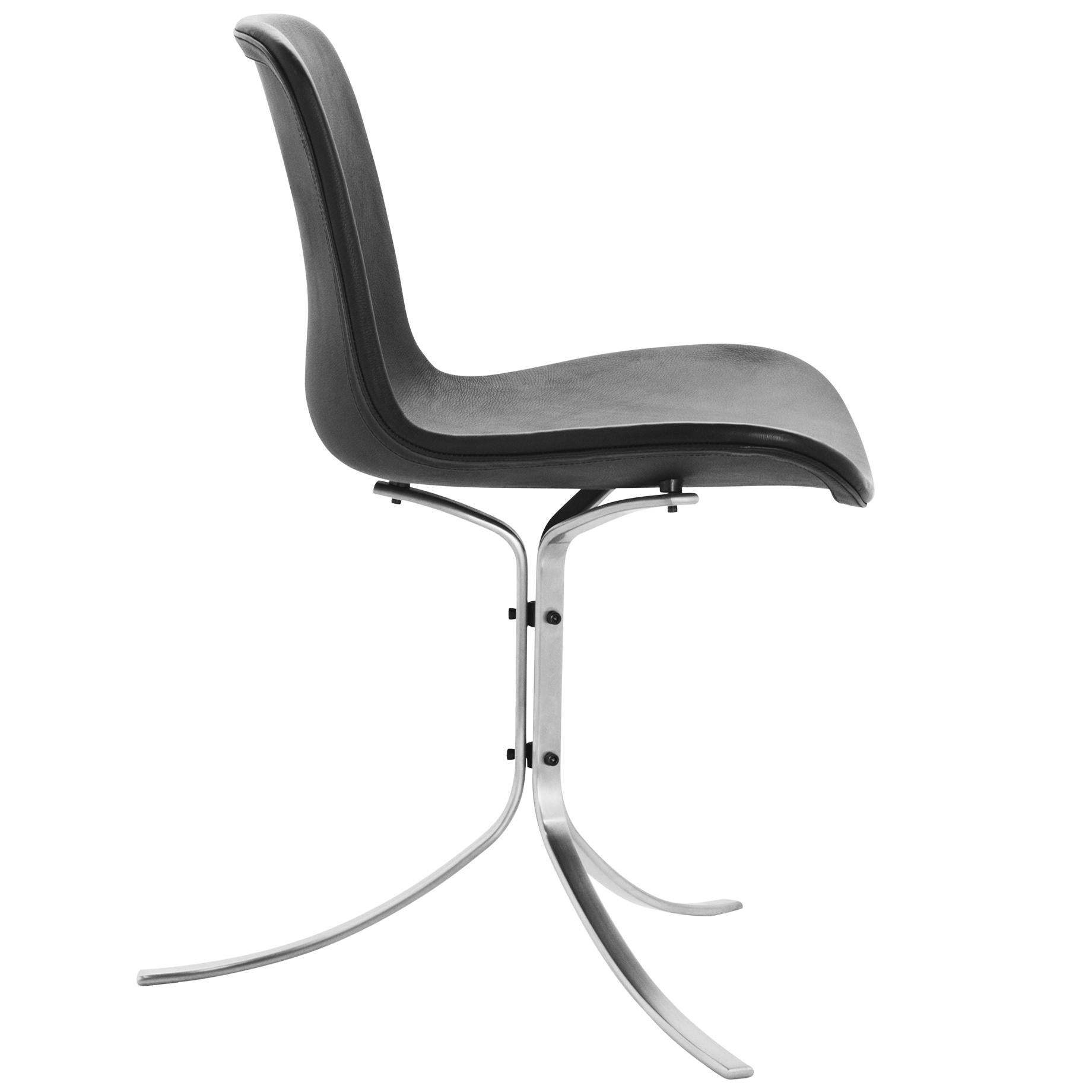 Fritz Hansen PK9 -stoel, natuurlijk leer